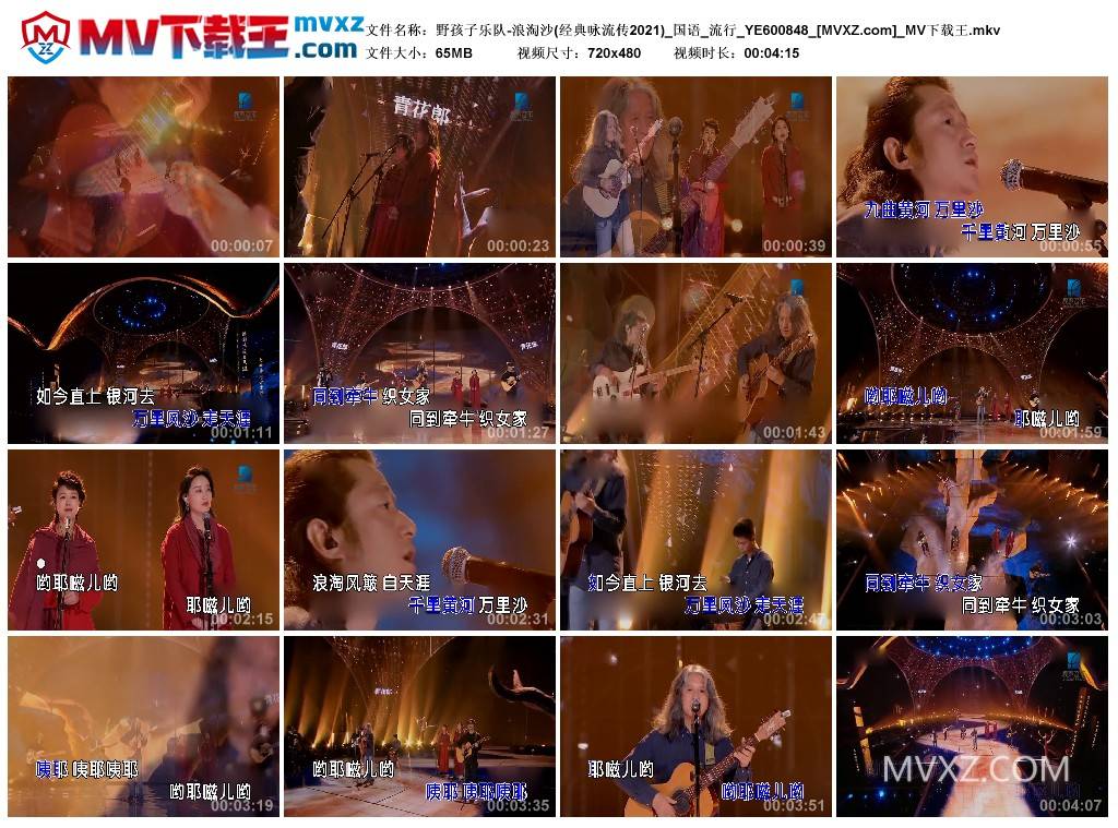 野孩子乐队-浪淘沙(经典咏流传2021)_国语_流行_YE600848